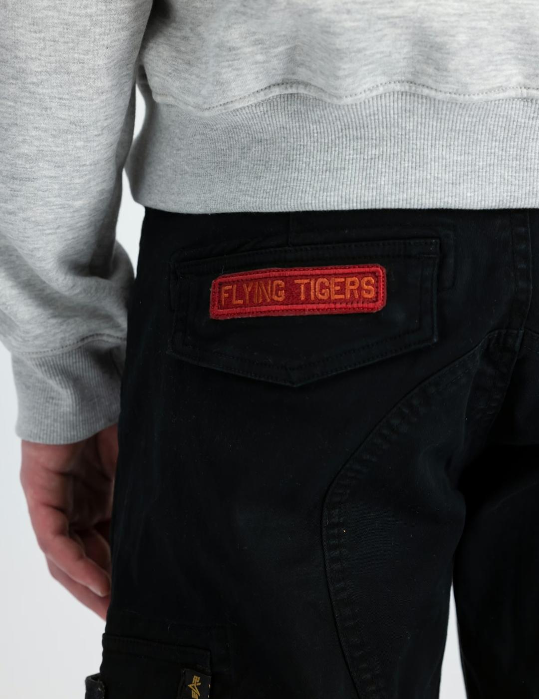 ALPHA PANT PETROL PATCH BLACK