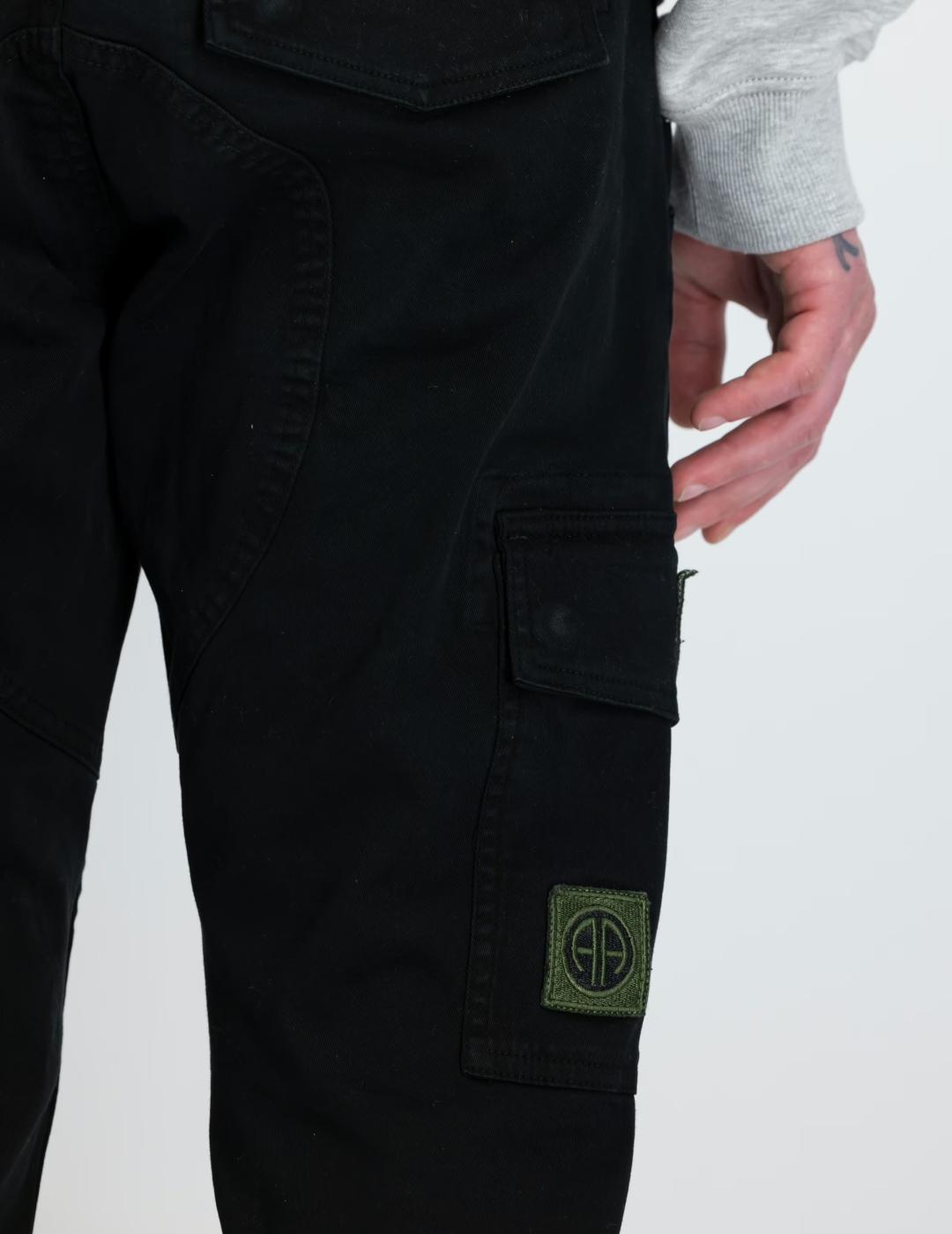 ALPHA PANT PETROL PATCH BLACK