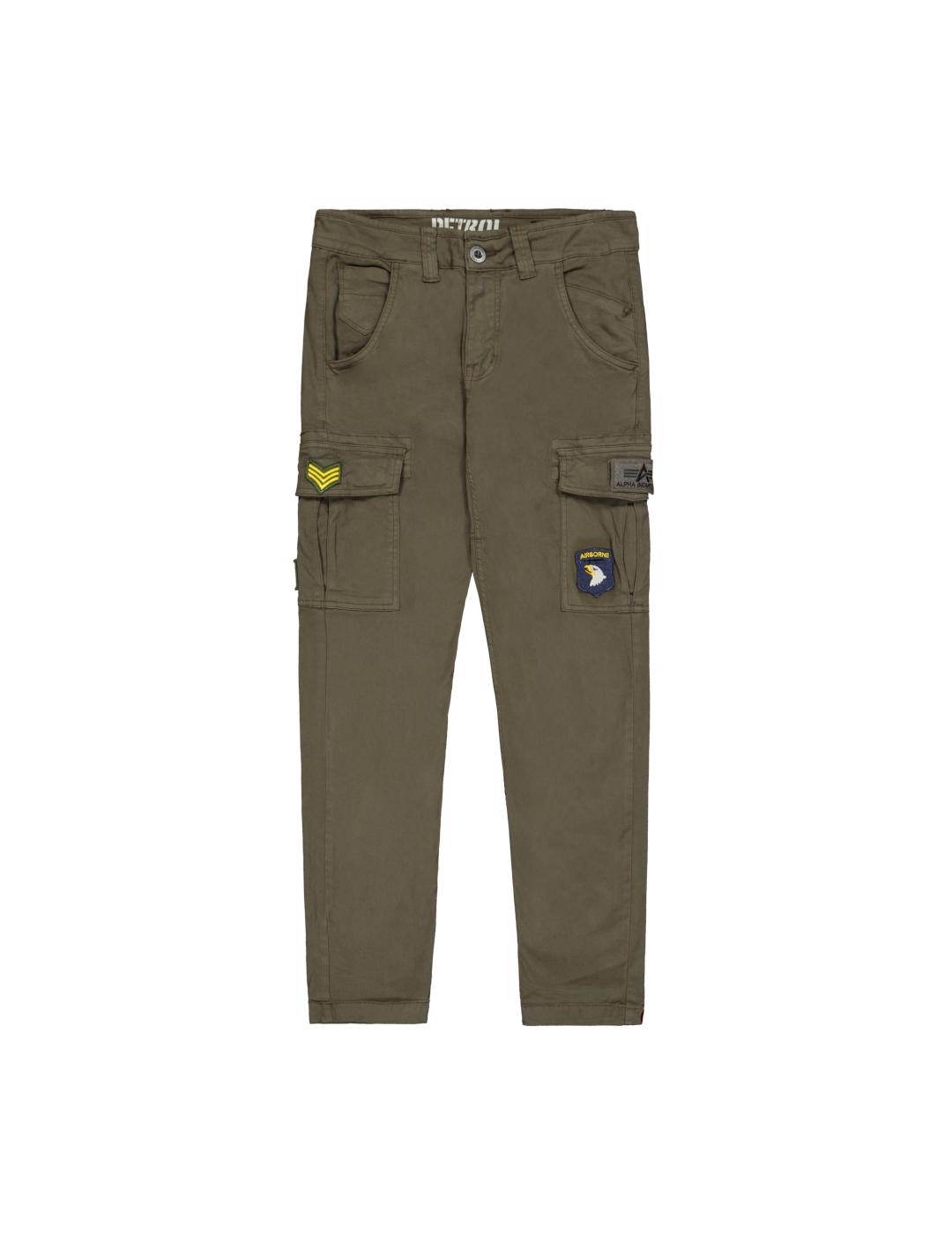 ALPHA PANT PETROL PATCH BLACK OLIVA