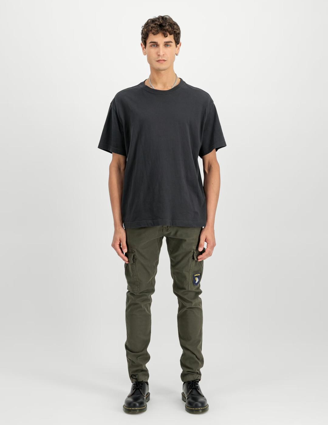 ALPHA PANT PETROL PATCH BLACK OLIVA