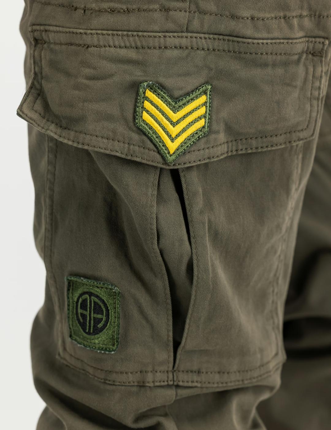 ALPHA PANT PETROL PATCH BLACK OLIVA
