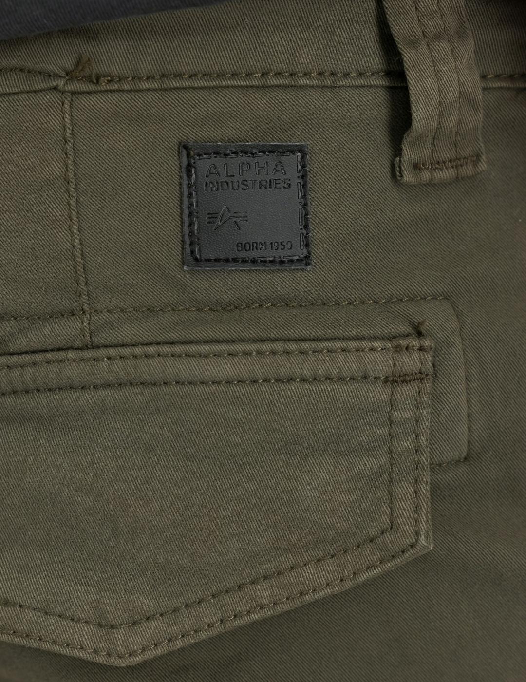 ALPHA PANT PETROL PATCH BLACK OLIVA