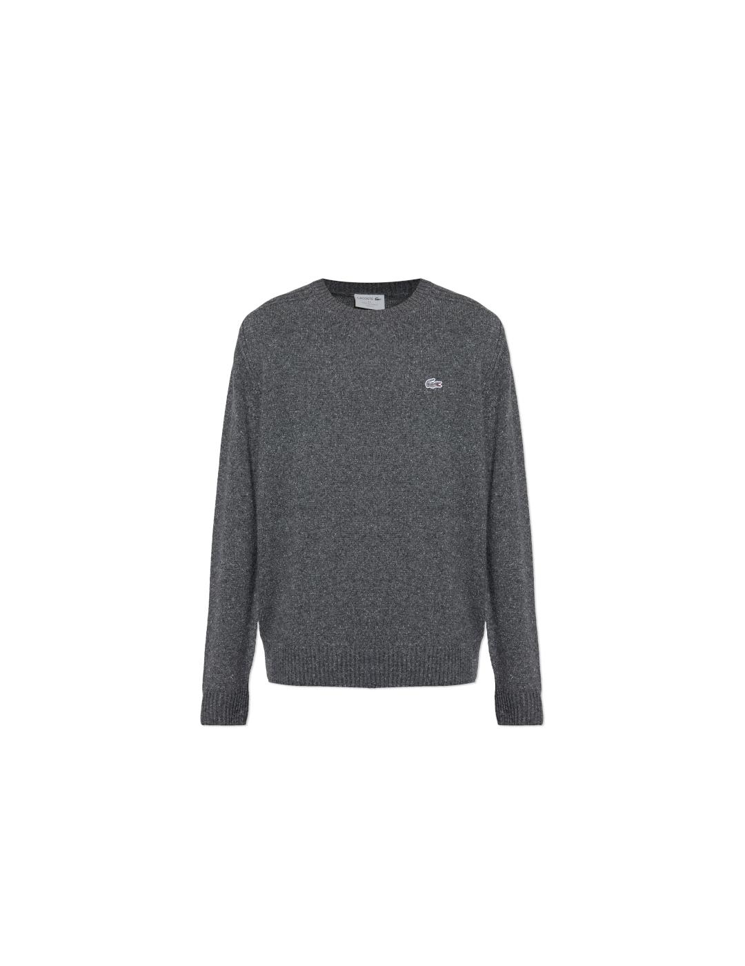 LACOSTE JERSEY GRIS LANA