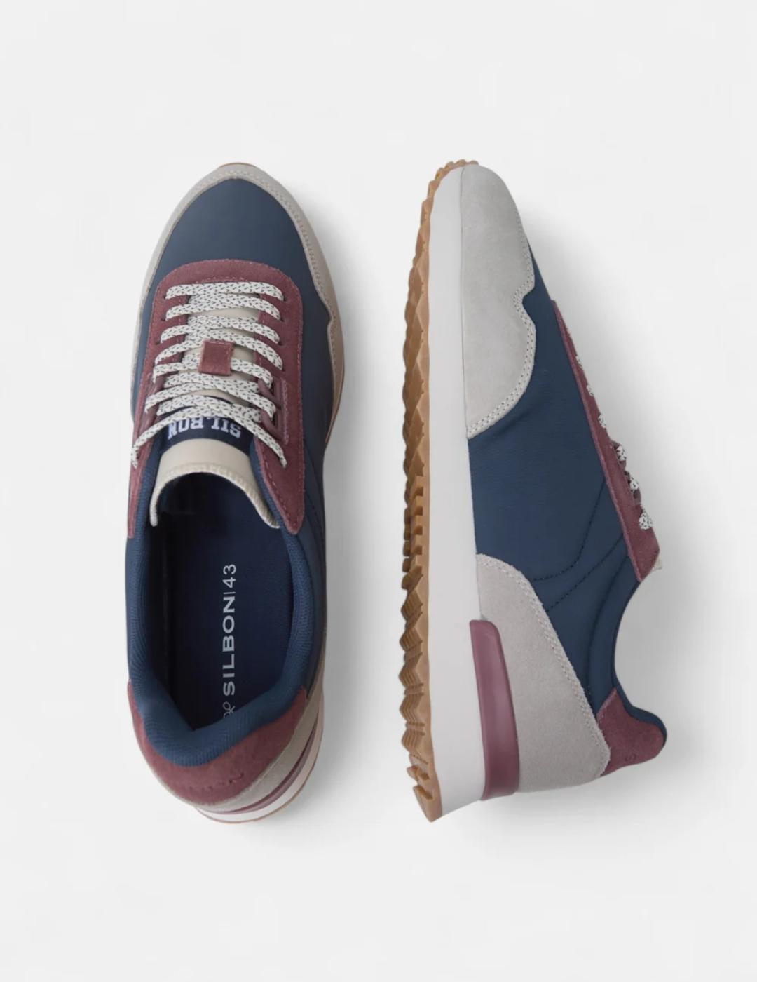 SILBON ZAPATILLA MARINO RELAX RUNNING