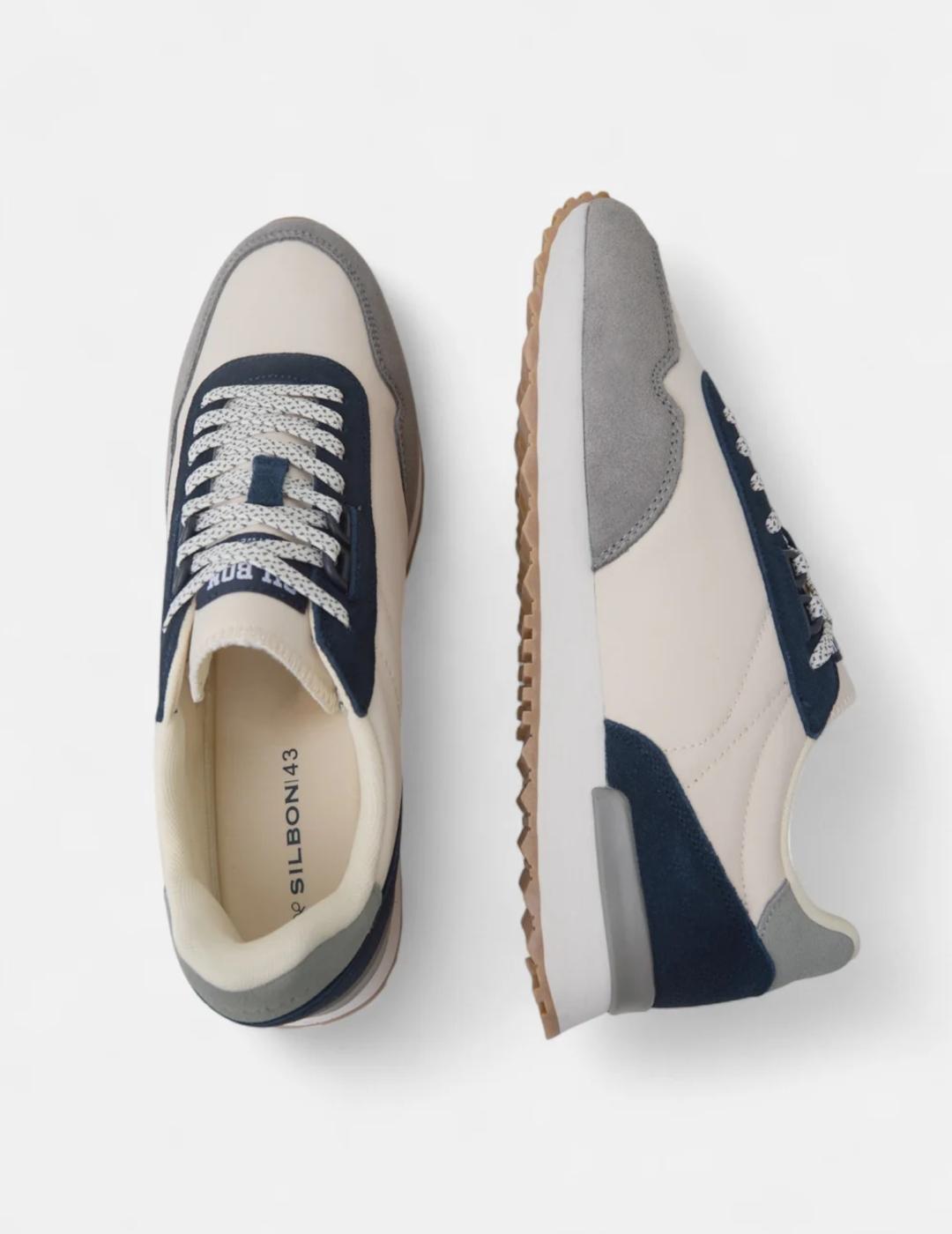 SILBON ZAPATILLA BEIGE RELAX RUNNING