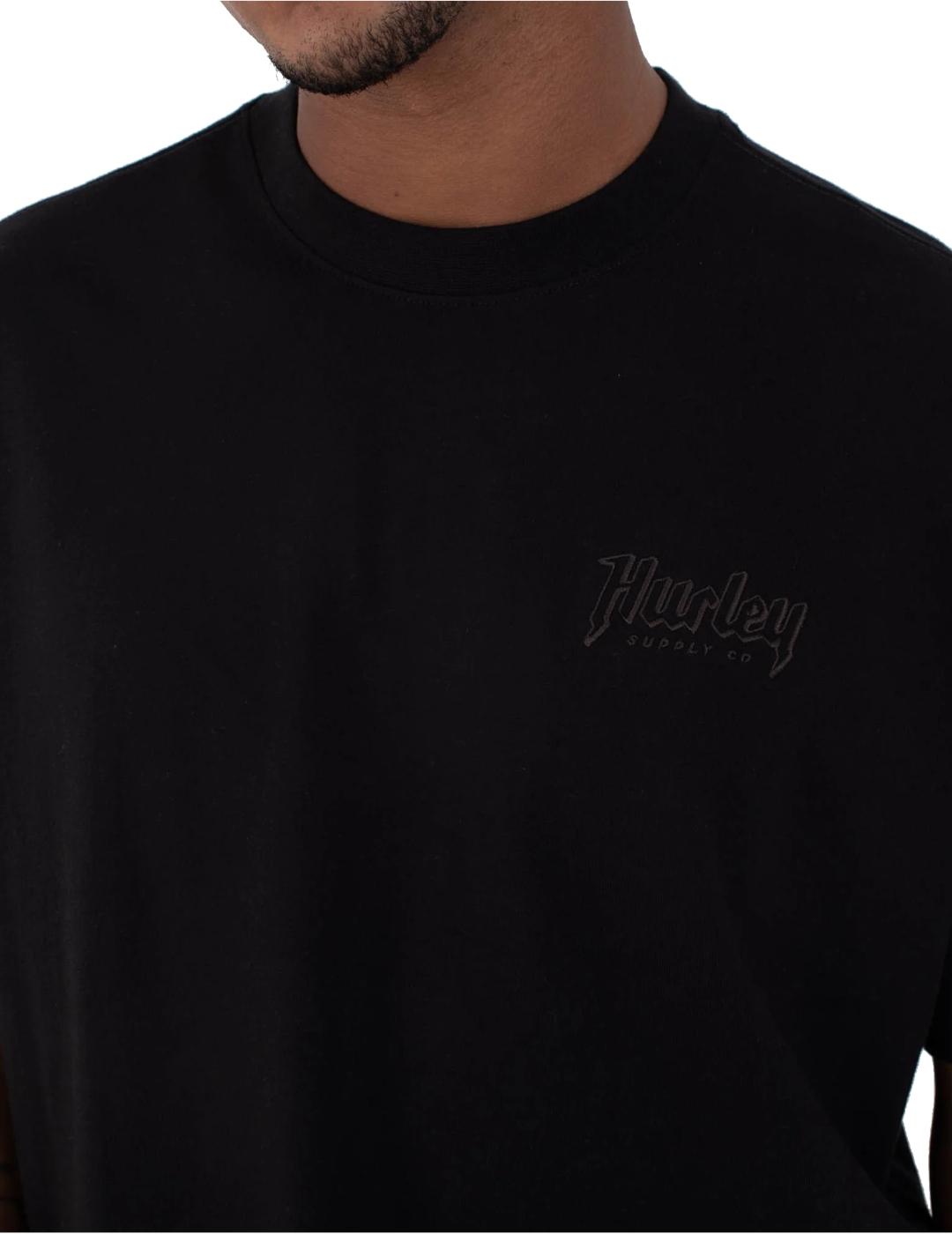 HURLEY CAMISETA NEGRA BUILT OUTLINE RLX