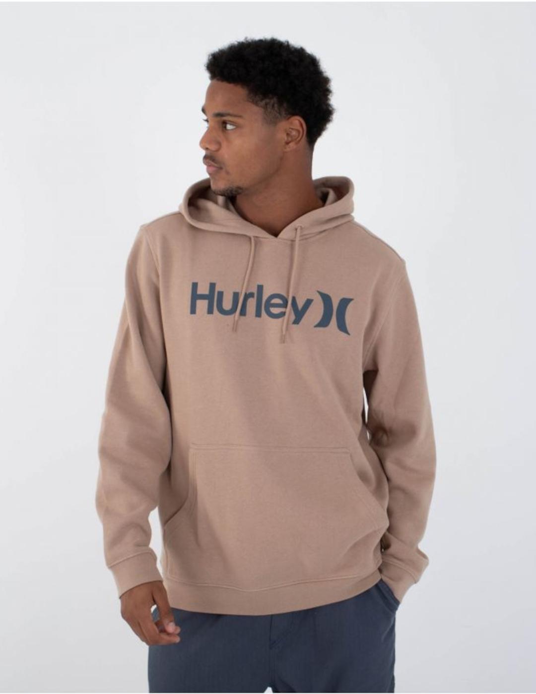 HURLEY HOODIE MARRON SOLID FLEECE