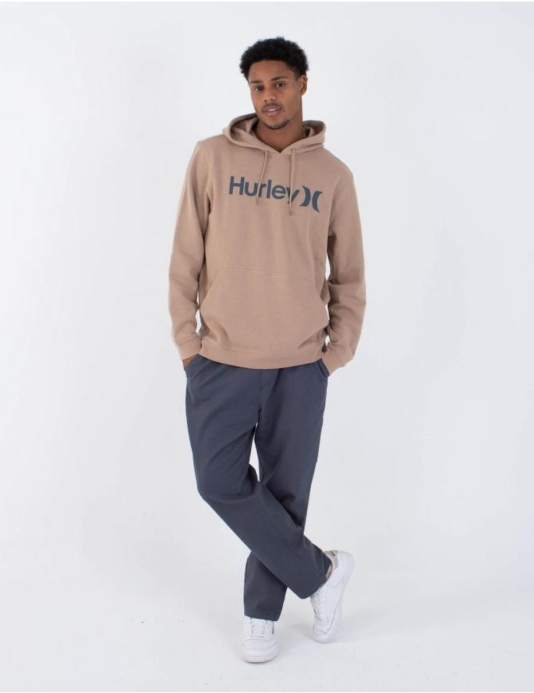 HURLEY HOODIE MARRON SOLID FLEECE
