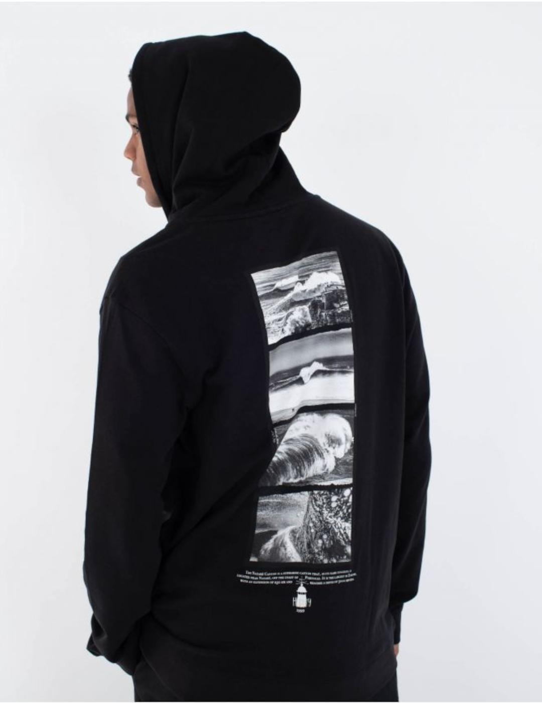 HURLEY HOODIE ZIP NEGRA NAZARE