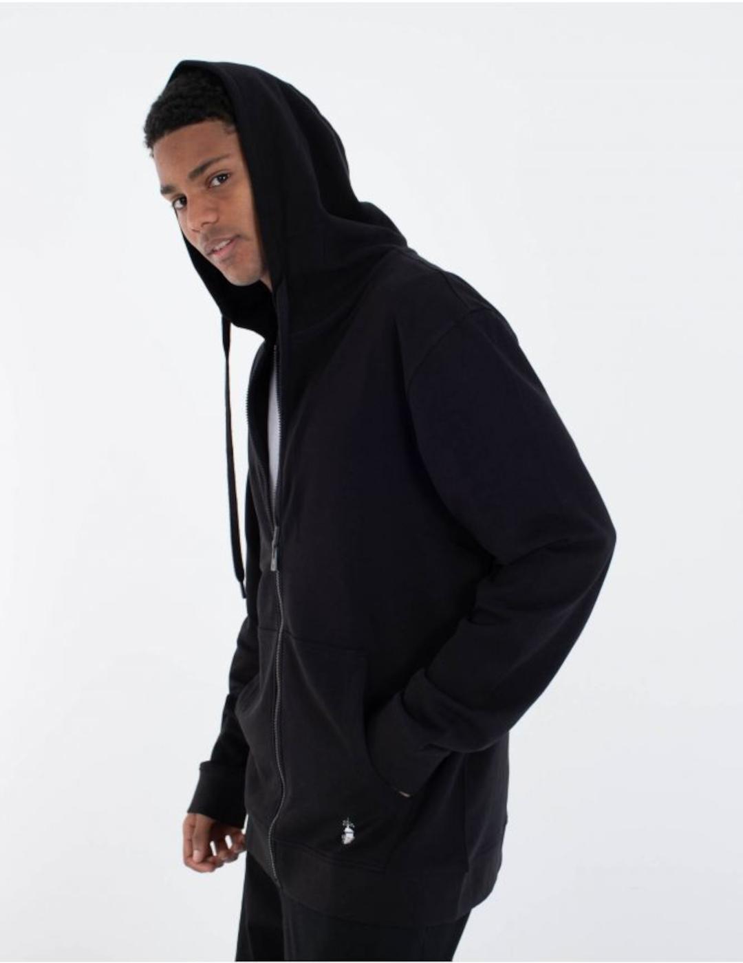 HURLEY HOODIE ZIP NEGRA NAZARE