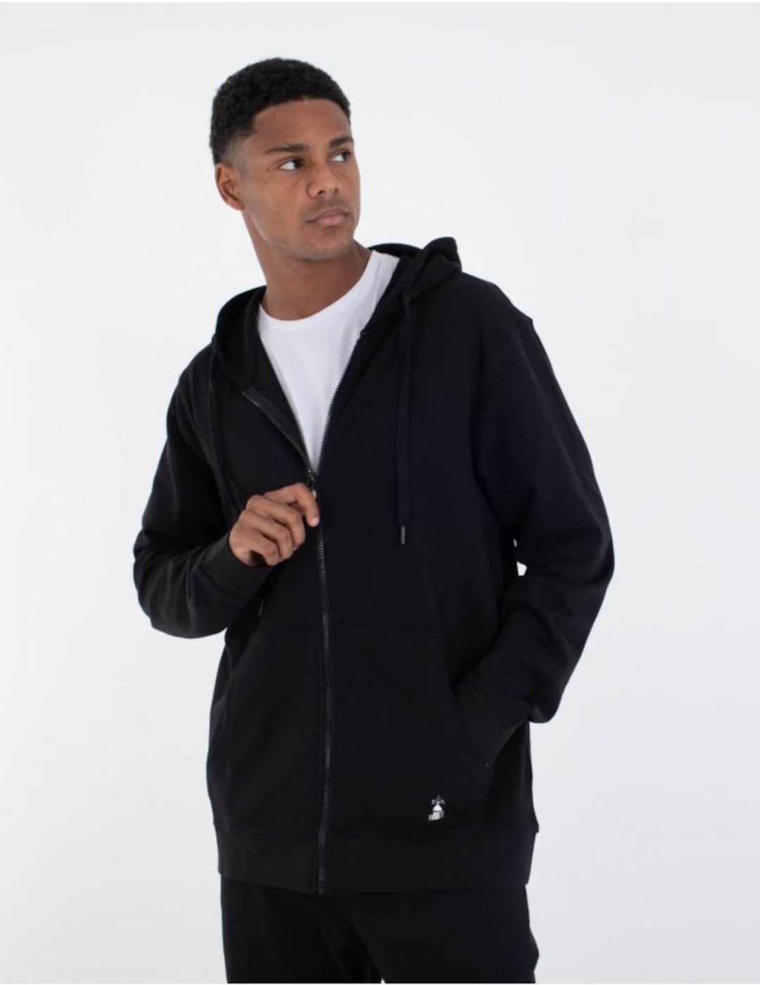 HURLEY HOODIE ZIP NEGRA NAZARE