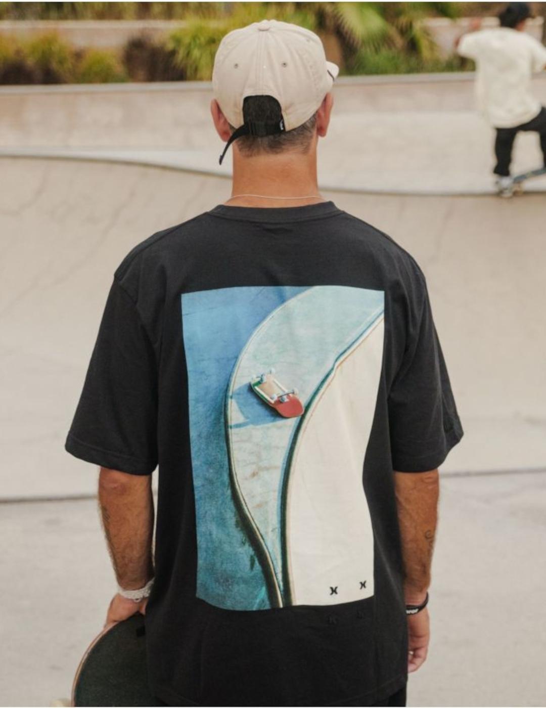 HURLEY CAMISETA NEGRA BCNK8 WASHED