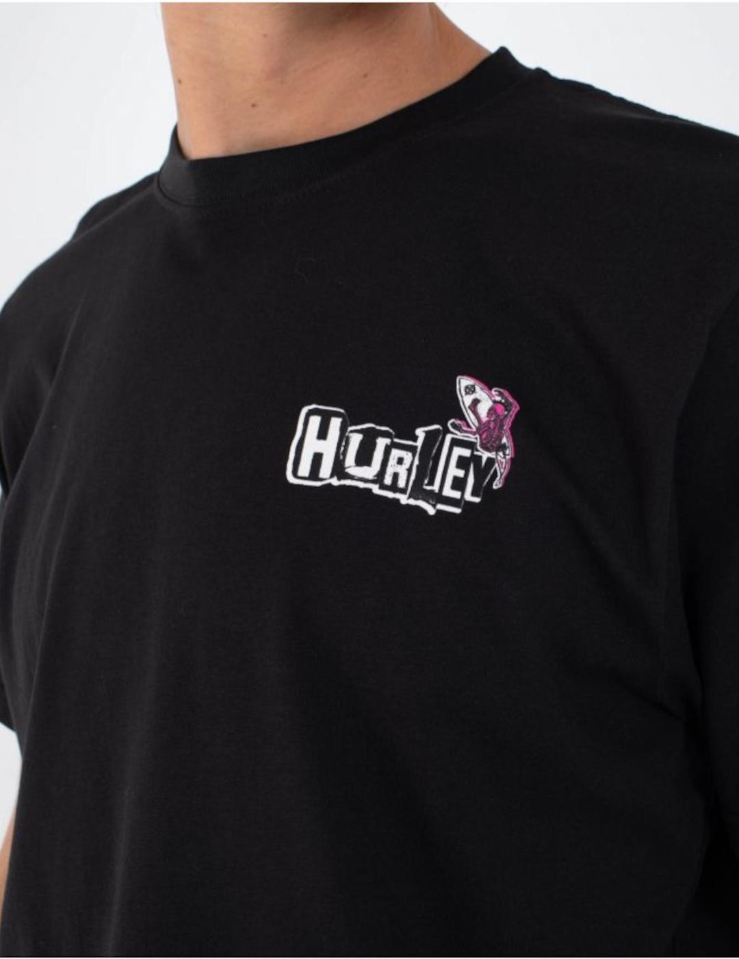 HURLEY CAMISETA NEGRA WAVE ANARCHY