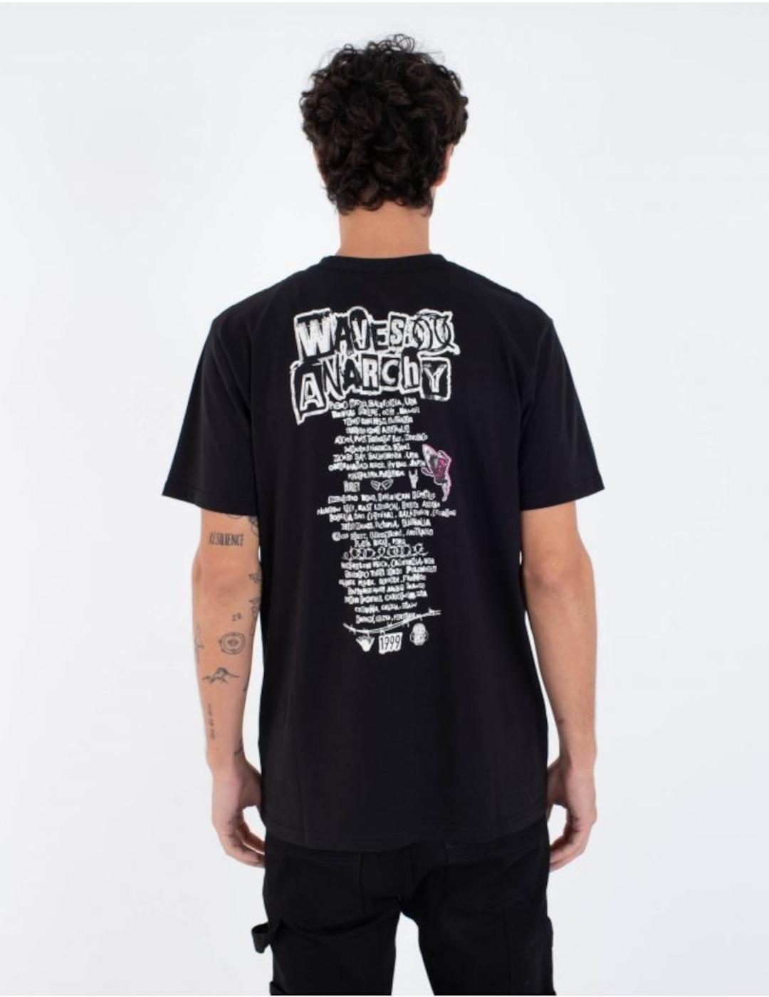 HURLEY CAMISETA NEGRA WAVE ANARCHY