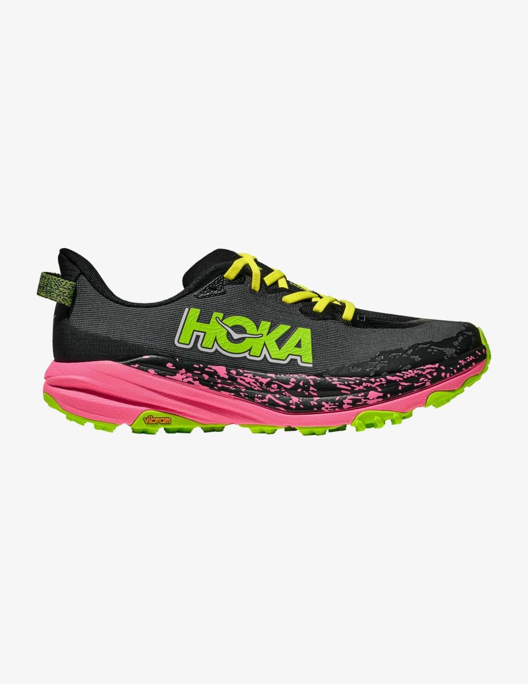 HOKA ZAPATILLA SPEEDGOAT 6 BLACK NEON ROSE