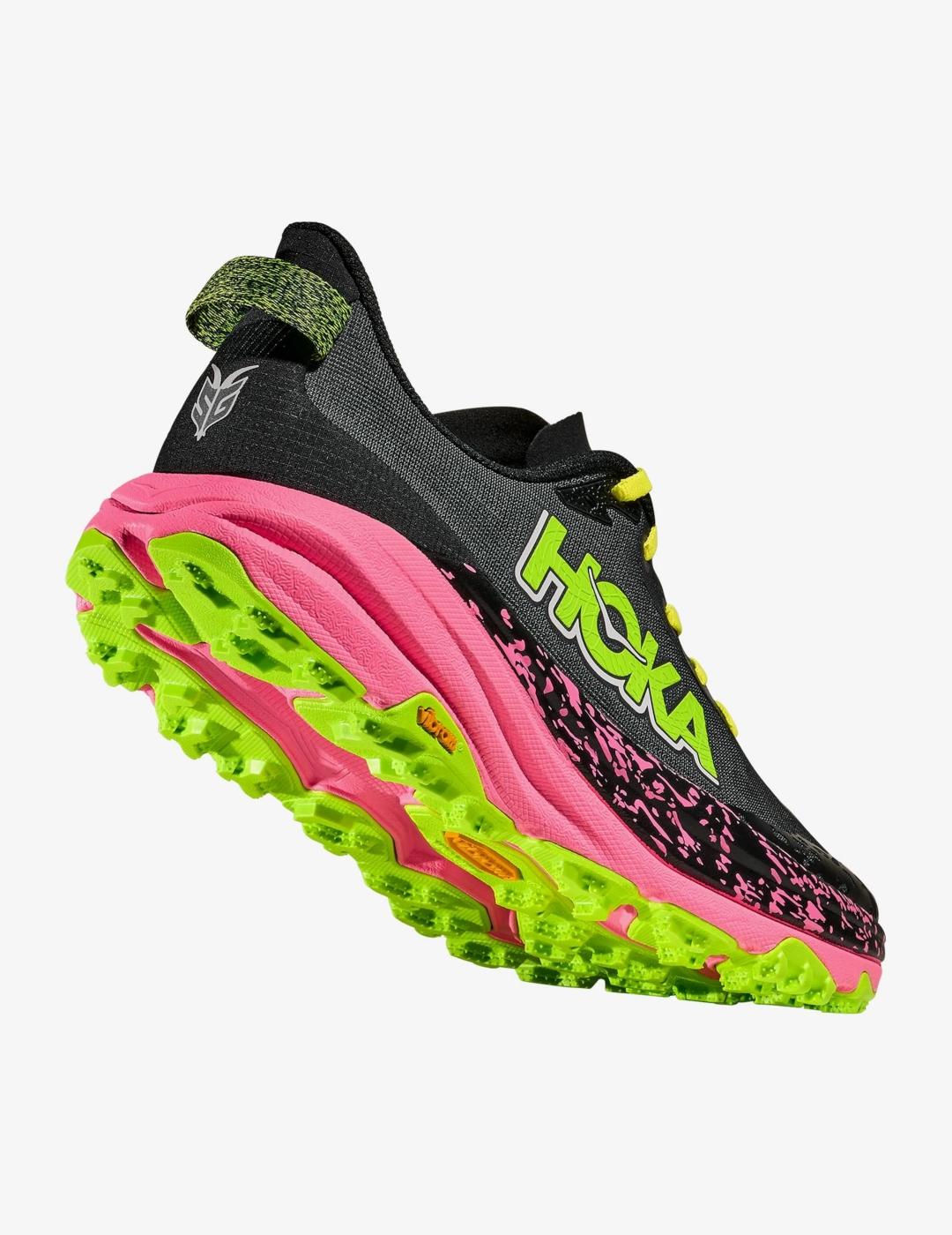 HOKA ZAPATILLA SPEEDGOAT 6 BLACK NEON ROSE