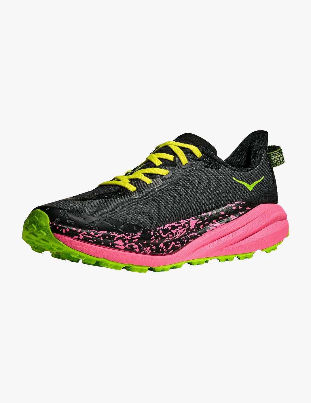 HOKA ZAPATILLA SPEEDGOAT 6 BLACK NEON ROSE