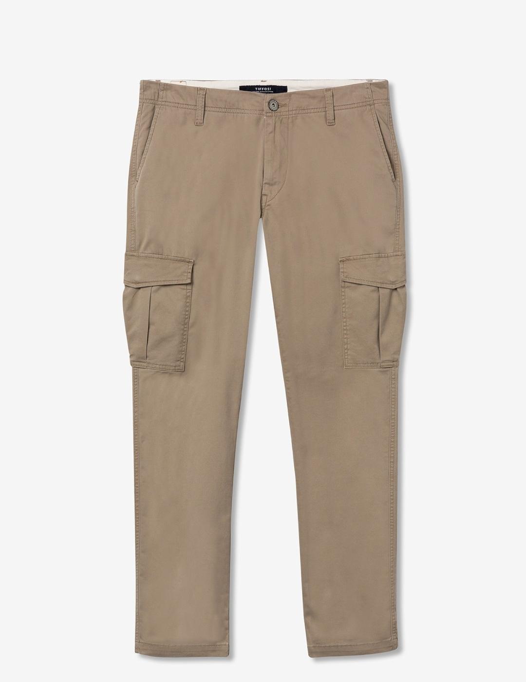 TIFFOSI PANTALÓN CARGO BEIGE