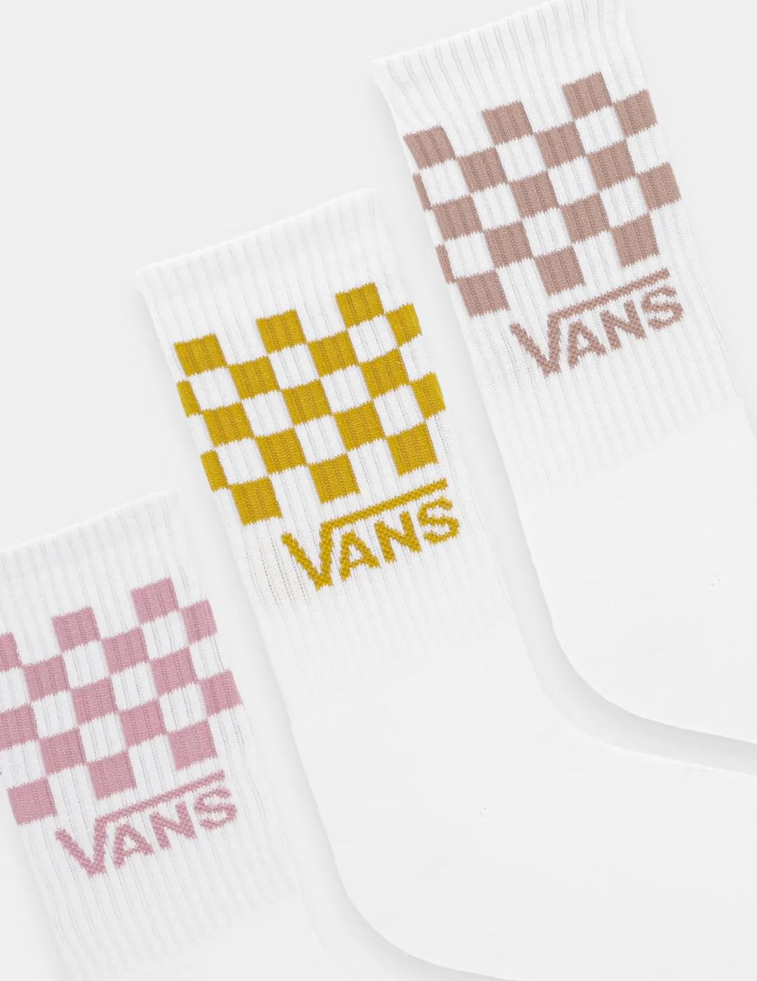 VANS CALCETINES ALTOS CHECK PINK DOWN