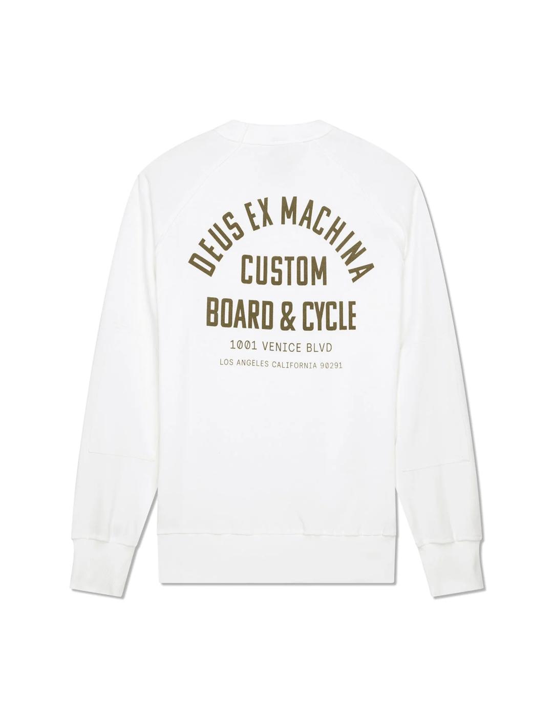 DEUS SUDADERA BLANCA FLECKS