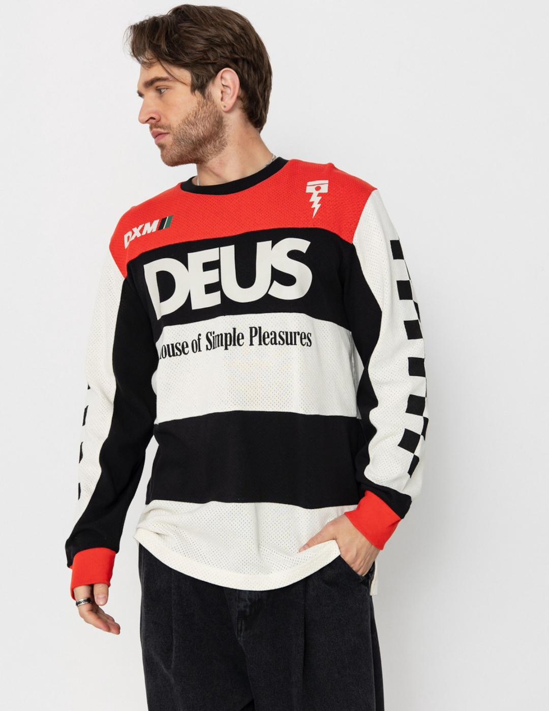 DEUS CAMISETA ROJA MOTO VILANDER