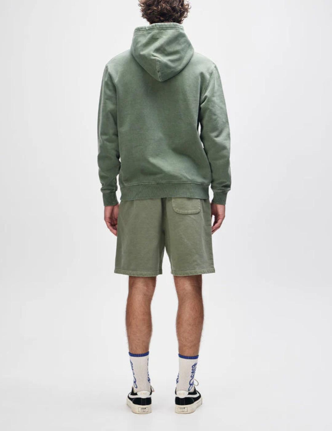 DEUS HOODIE VERDE SHIELD GARMENT DYED