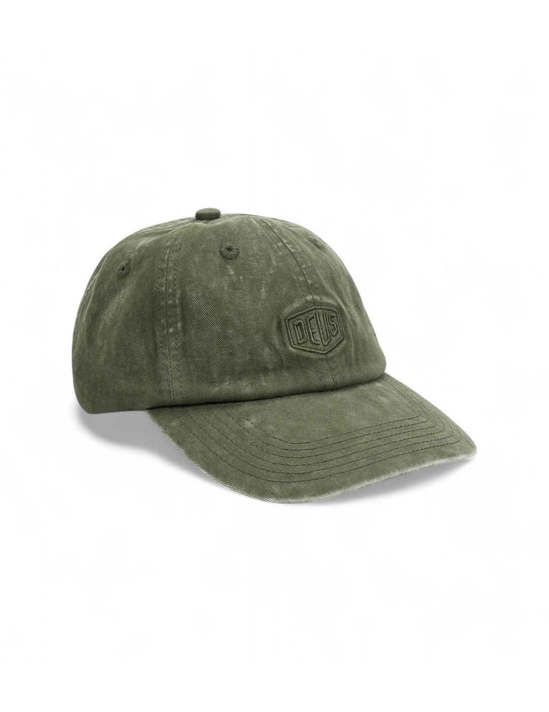 DEUS GORRA VERDE SHIELD GARMENT DYED