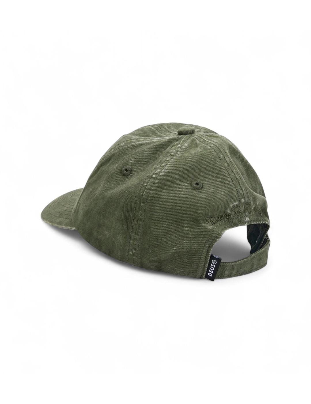 DEUS GORRA VERDE SHIELD GARMENT DYED