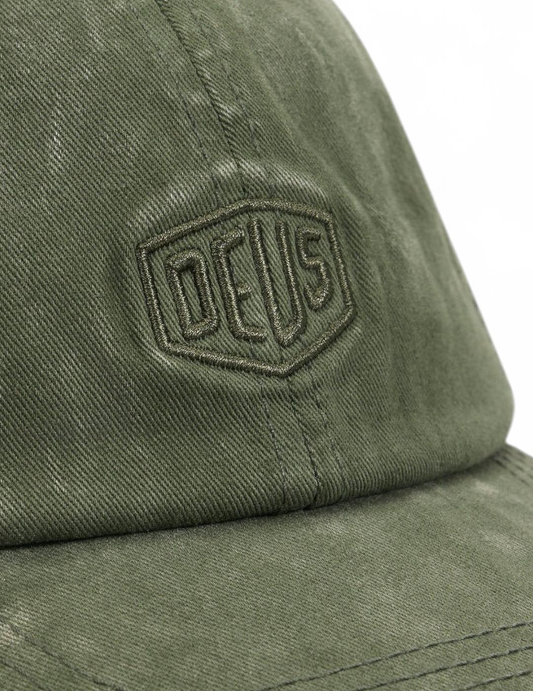 DEUS GORRA VERDE SHIELD GARMENT DYED