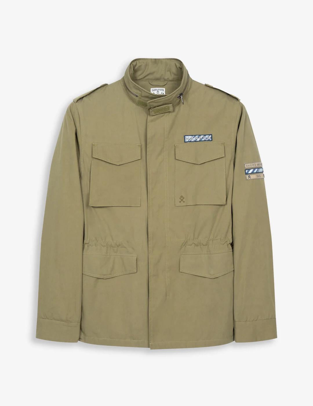 HARPER CHAQUETA MILITAR MOSS GREEN