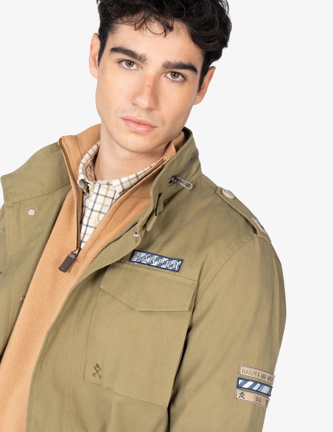 HARPER CHAQUETA MILITAR MOSS GREEN