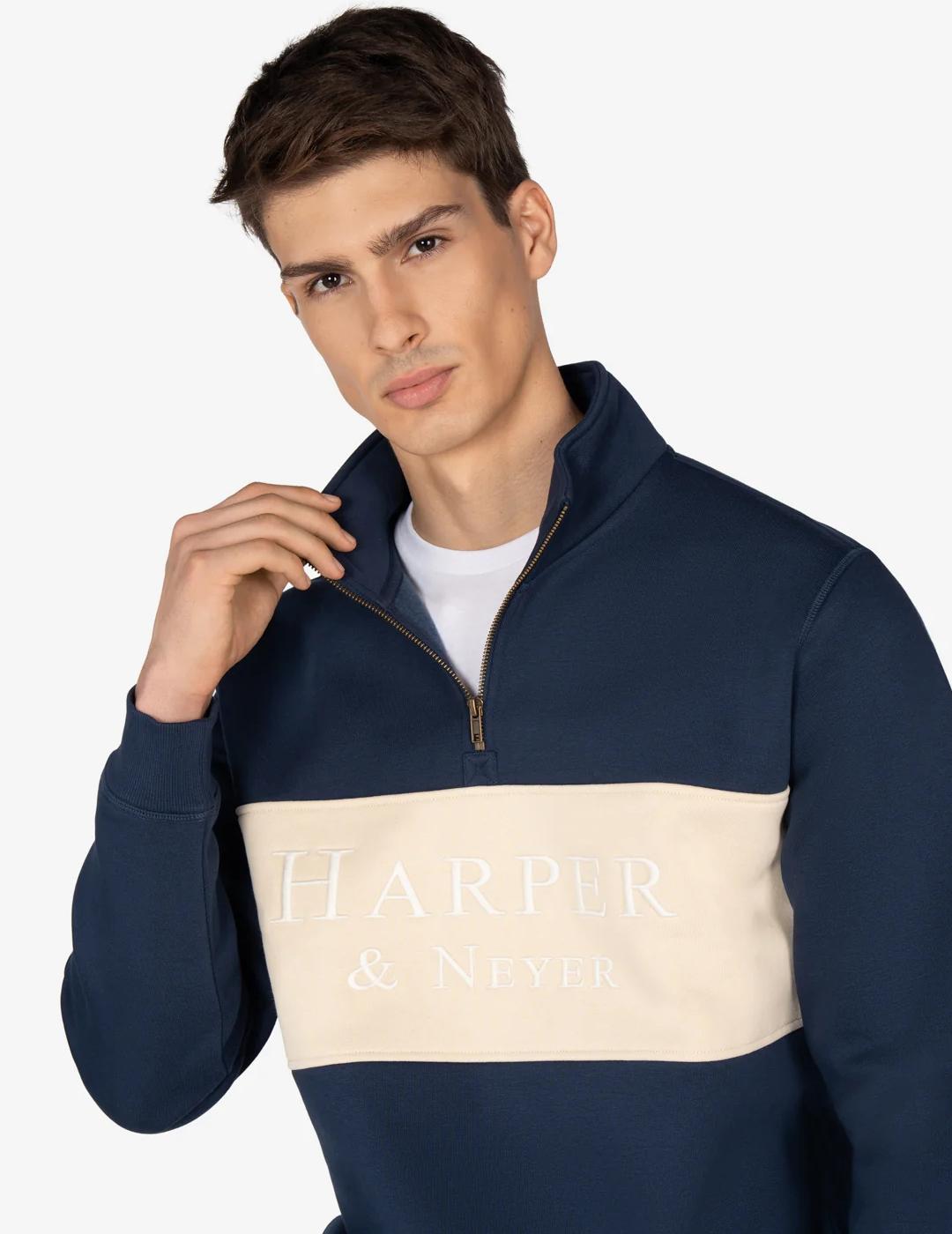 HARPER SUDADERA ZIP MARINO MARYLAND