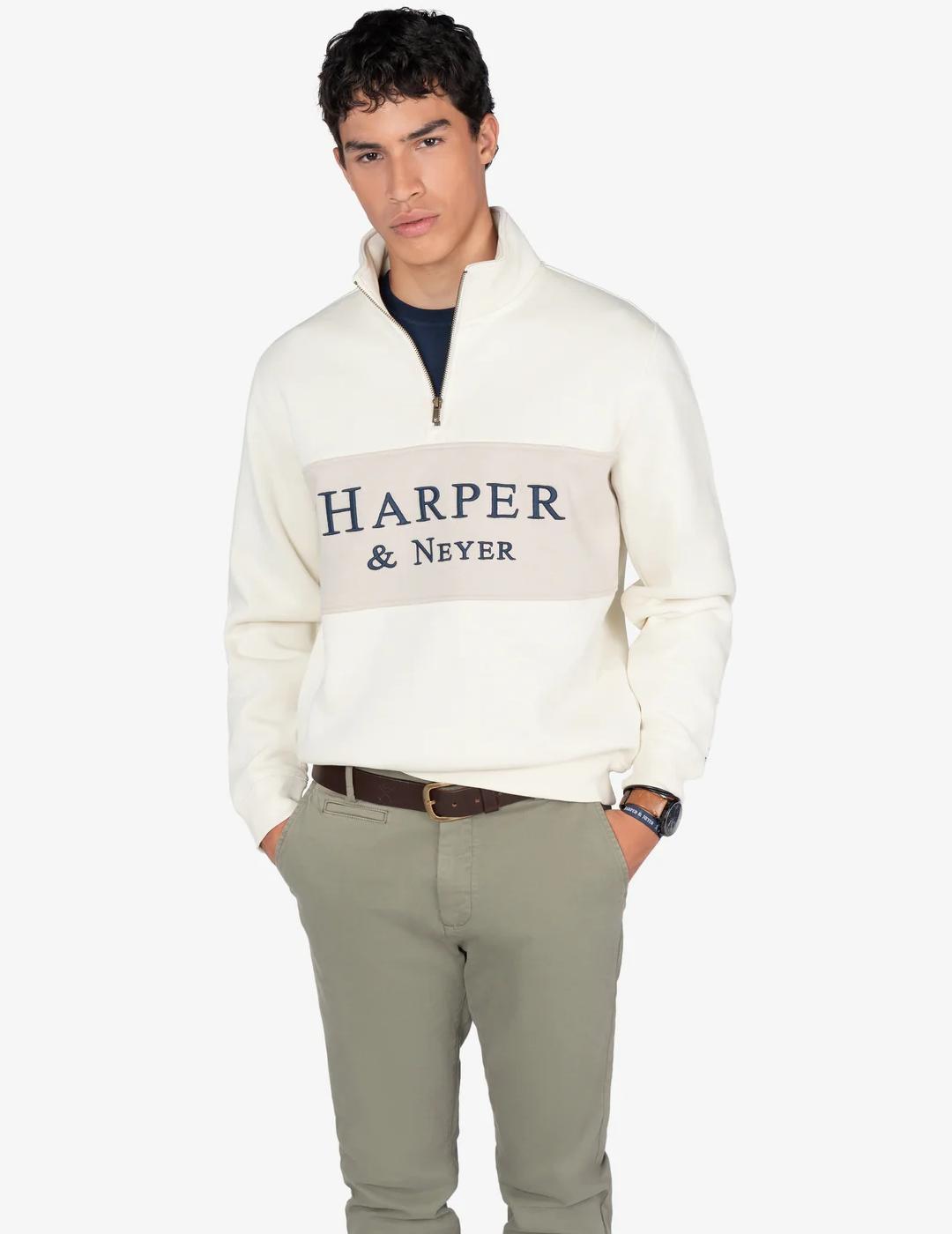 HARPER SUDADERA ZIP RAW MARYLAND