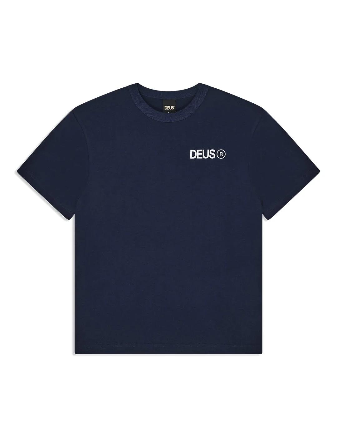 DEUS CAMISETA NAVY BEAMS