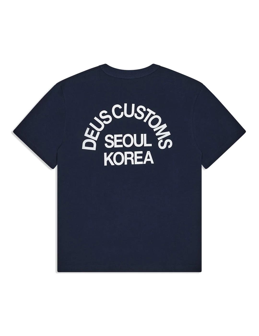 DEUS CAMISETA NAVY BEAMS