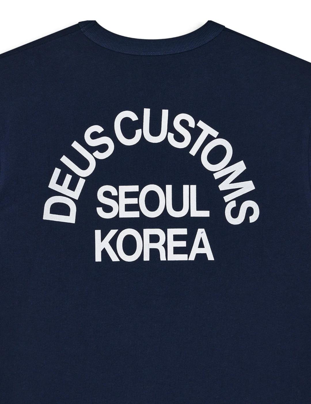 DEUS CAMISETA NAVY BEAMS