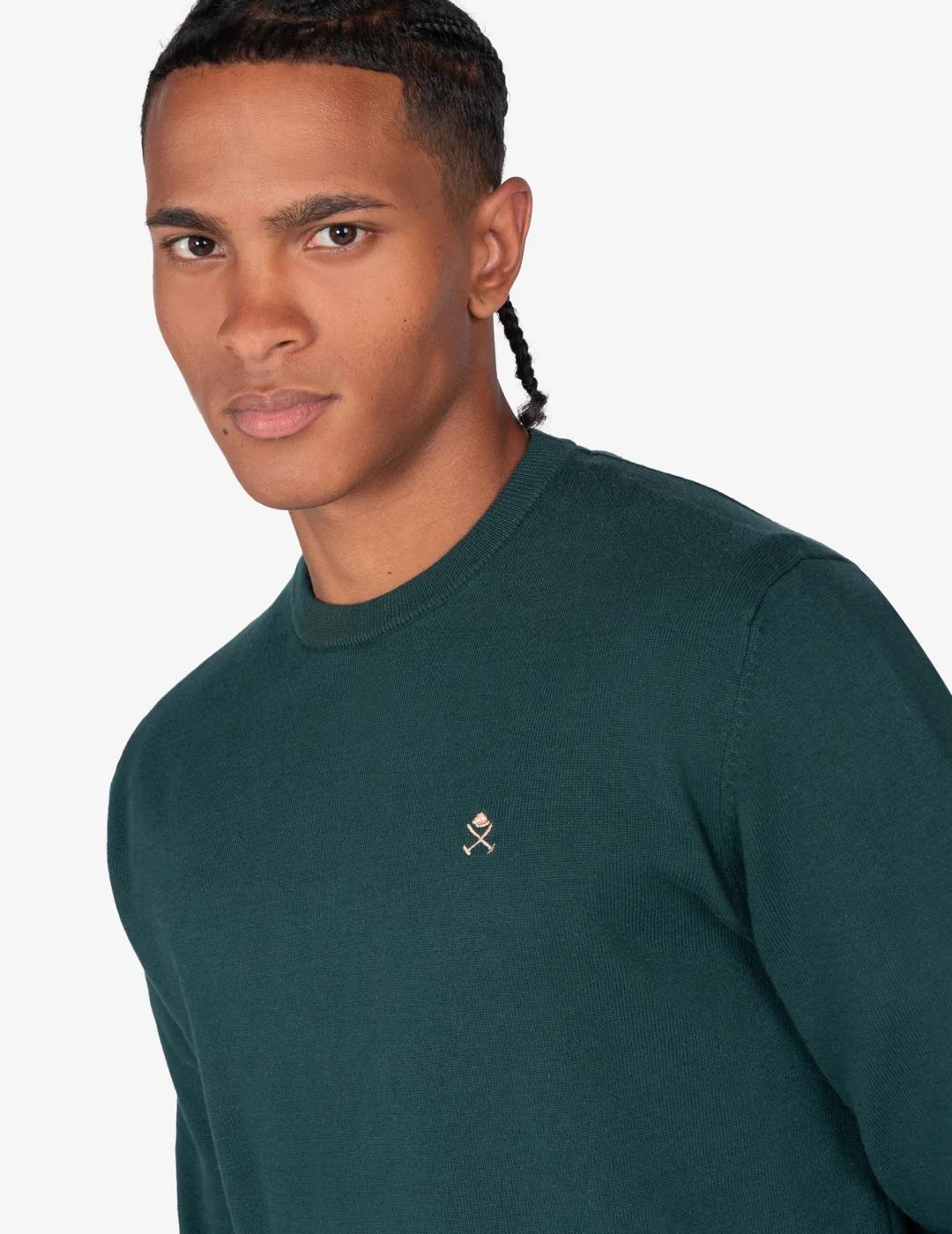 HARPER JERSEY VERDE CUELLO REDONDO