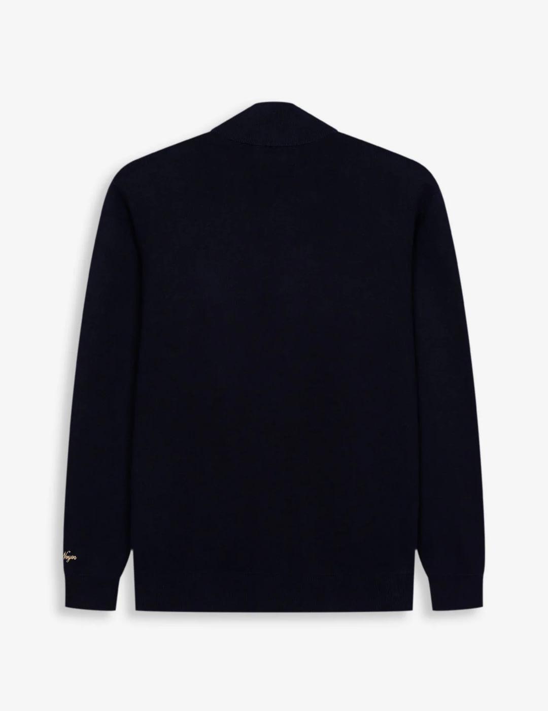 HARPER CARDIGAN ZIP MARINO