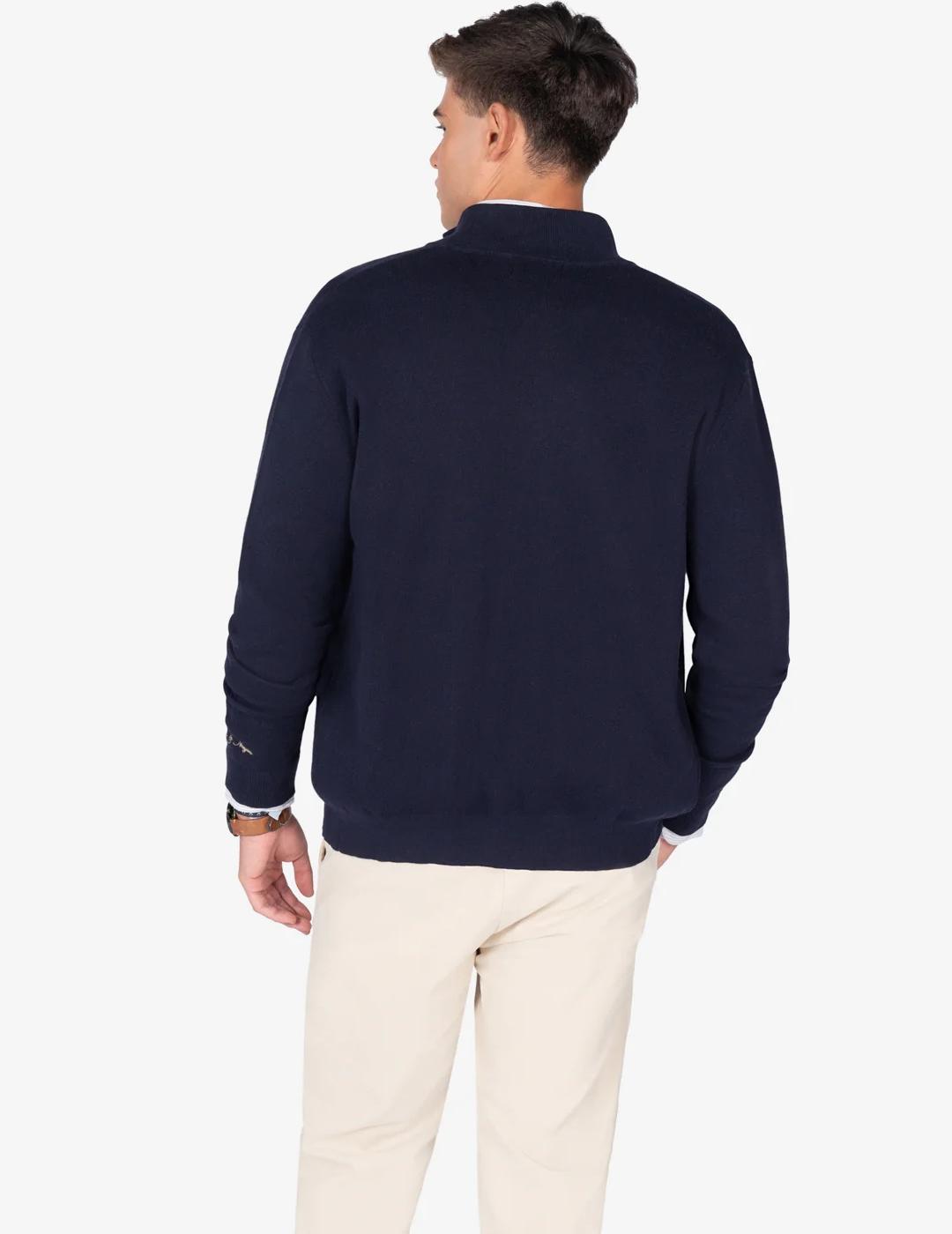 HARPER CARDIGAN ZIP MARINO