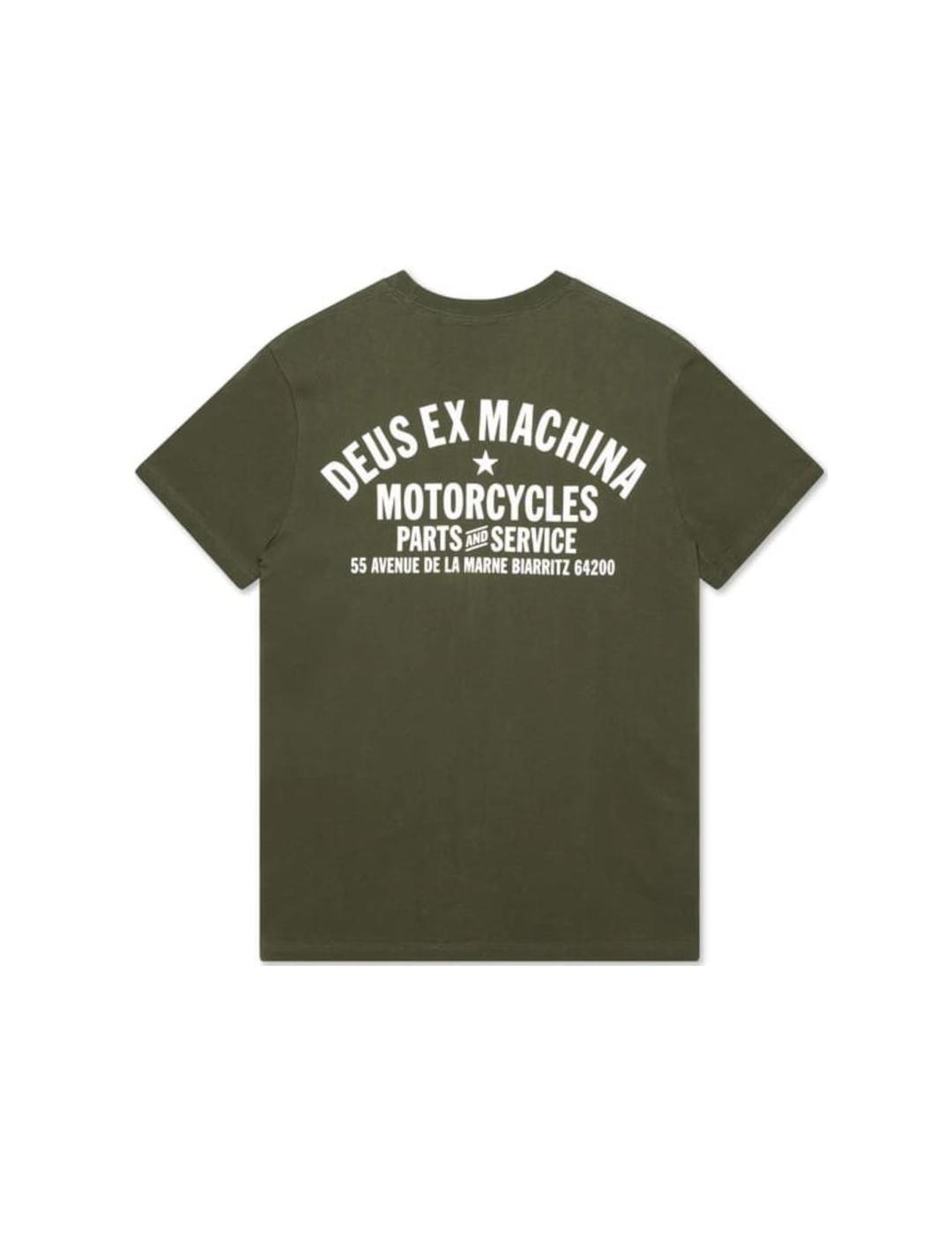 DEUS CAMISETA VERDE BIARRITZ ADDRESS