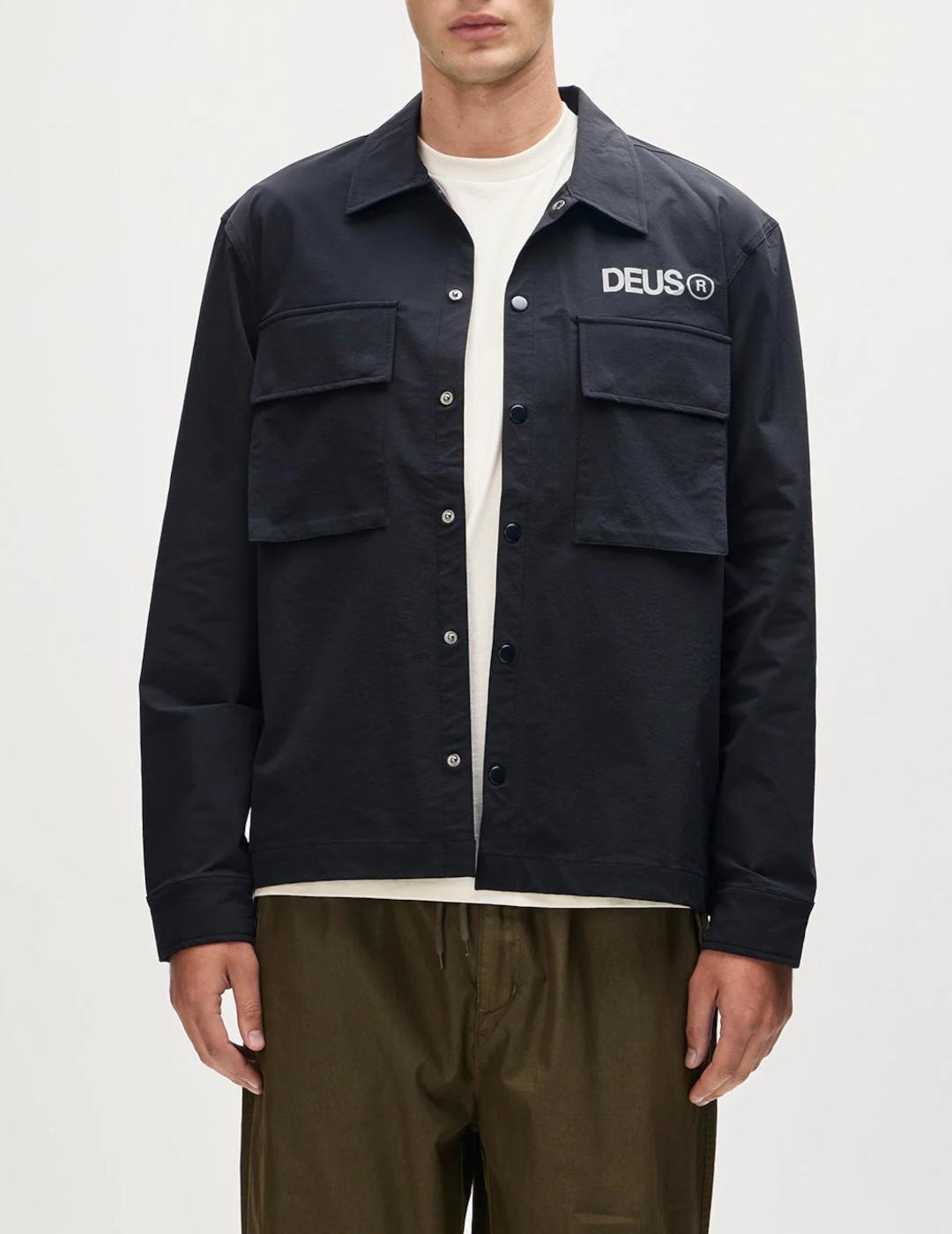 DEUS CHAQUETA NEGRA FAULDS FATIGUE