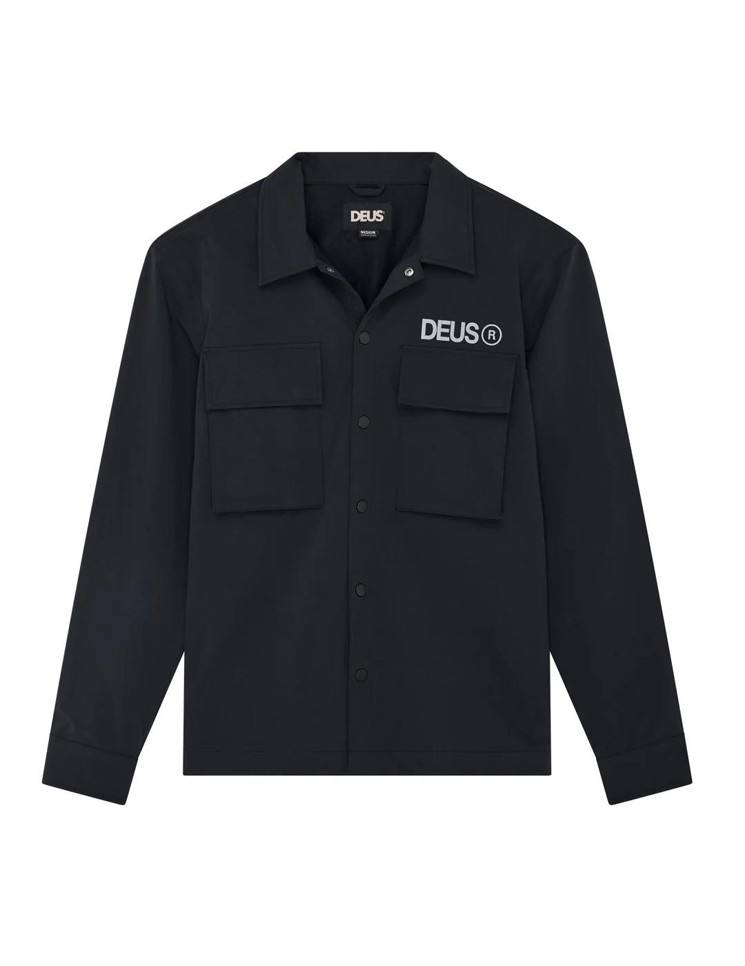 DEUS CHAQUETA NEGRA FAULDS FATIGUE