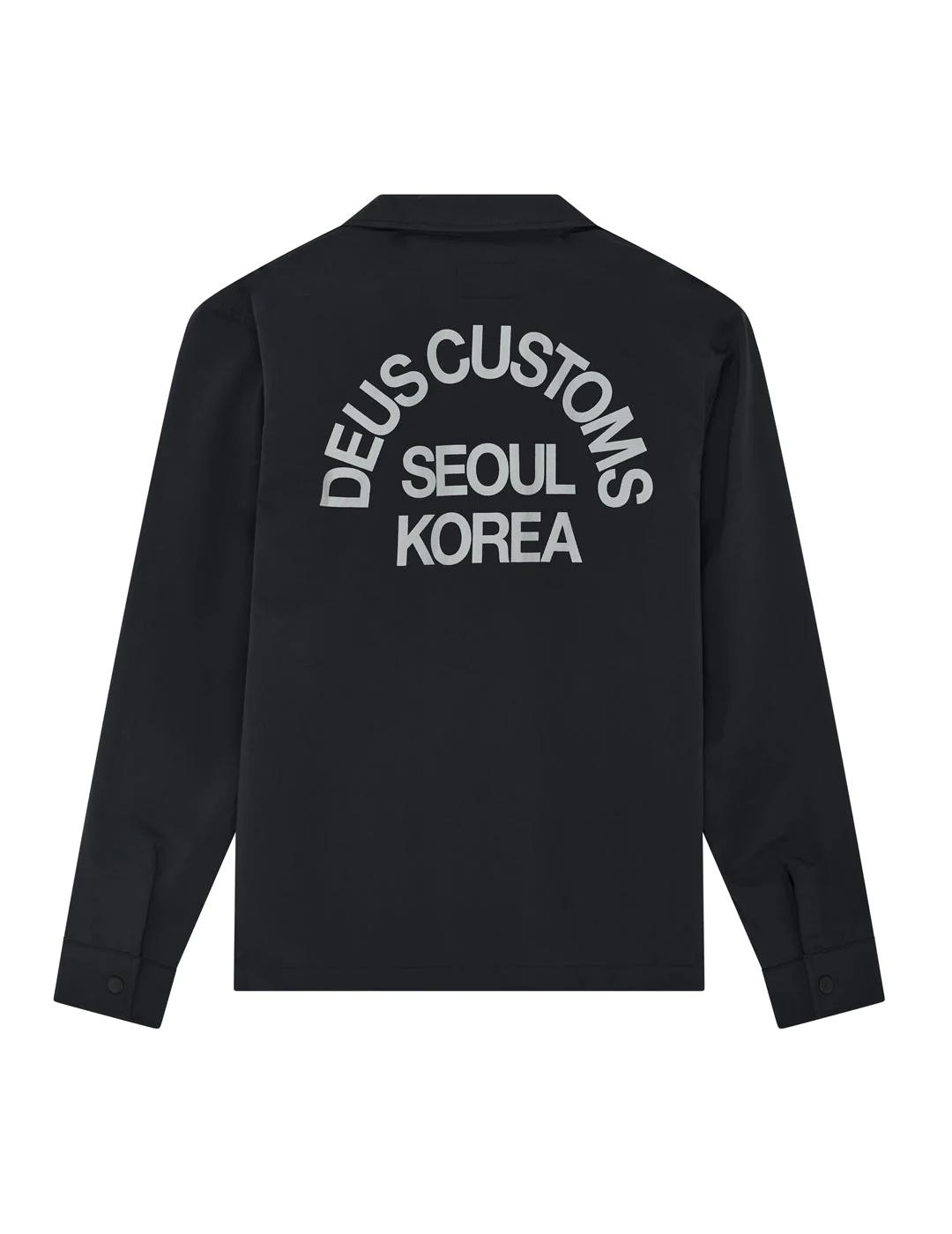 DEUS CHAQUETA NEGRA FAULDS FATIGUE