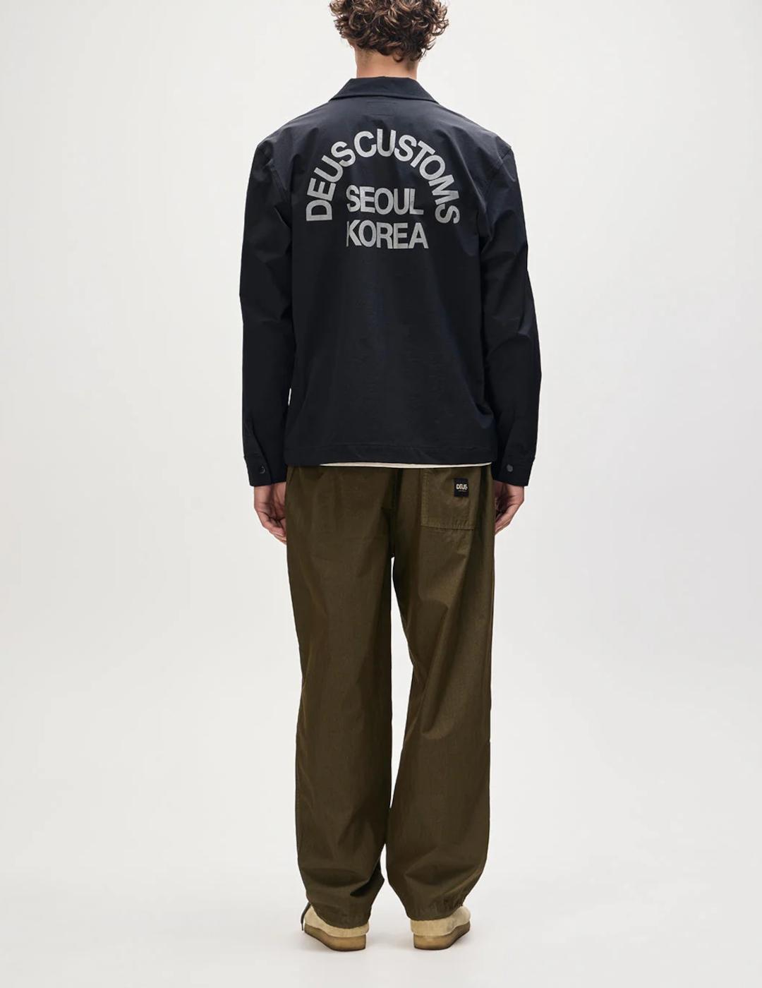 DEUS CHAQUETA NEGRA FAULDS FATIGUE