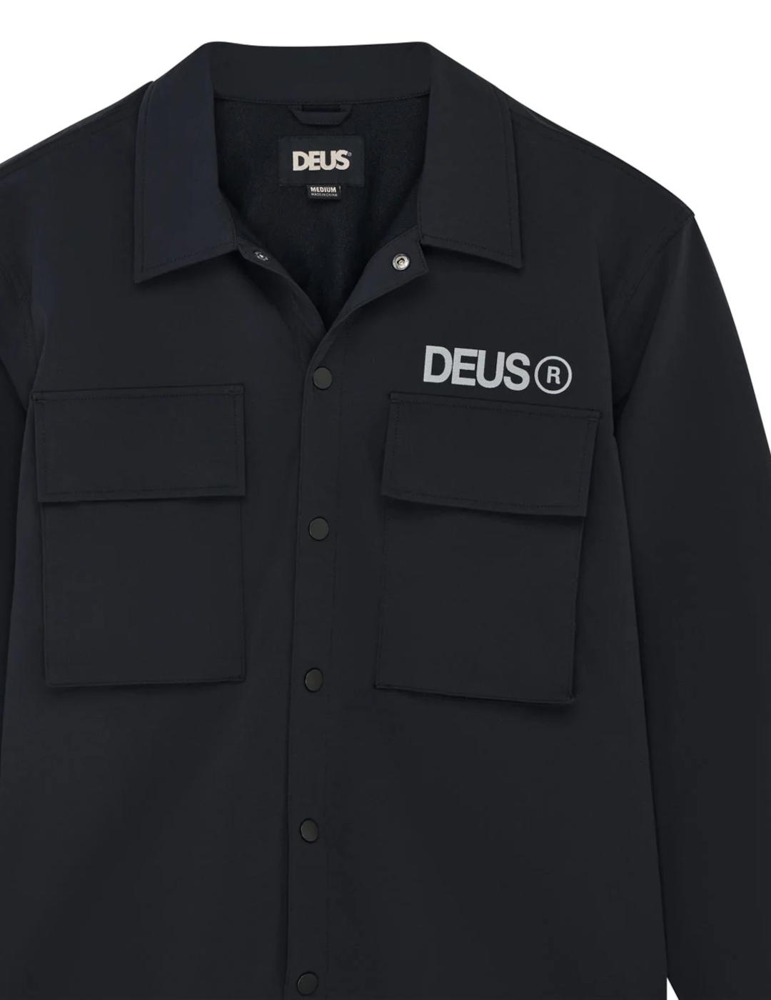 DEUS CHAQUETA NEGRA FAULDS FATIGUE