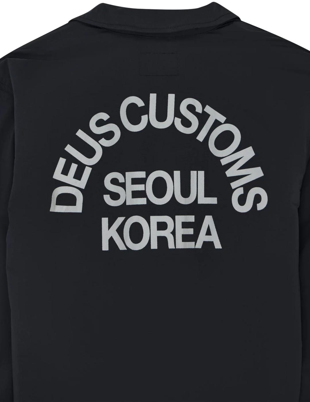 DEUS CHAQUETA NEGRA FAULDS FATIGUE