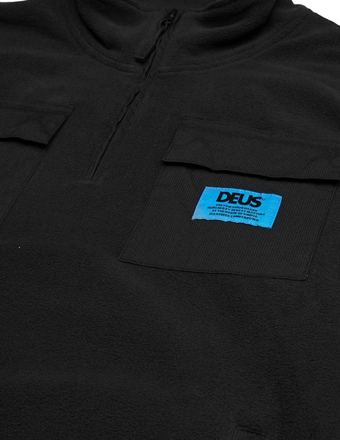 DEUS POLAR NEGRO 1/4 ZIP SECTION