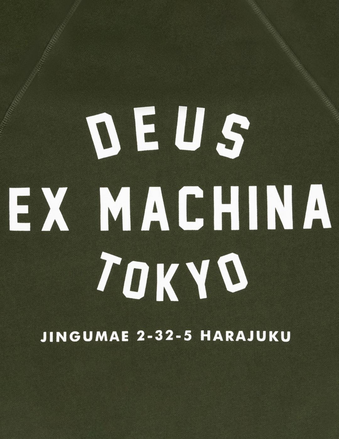 DEUS HOODIE VERDE HARAJUKU ADDRESS