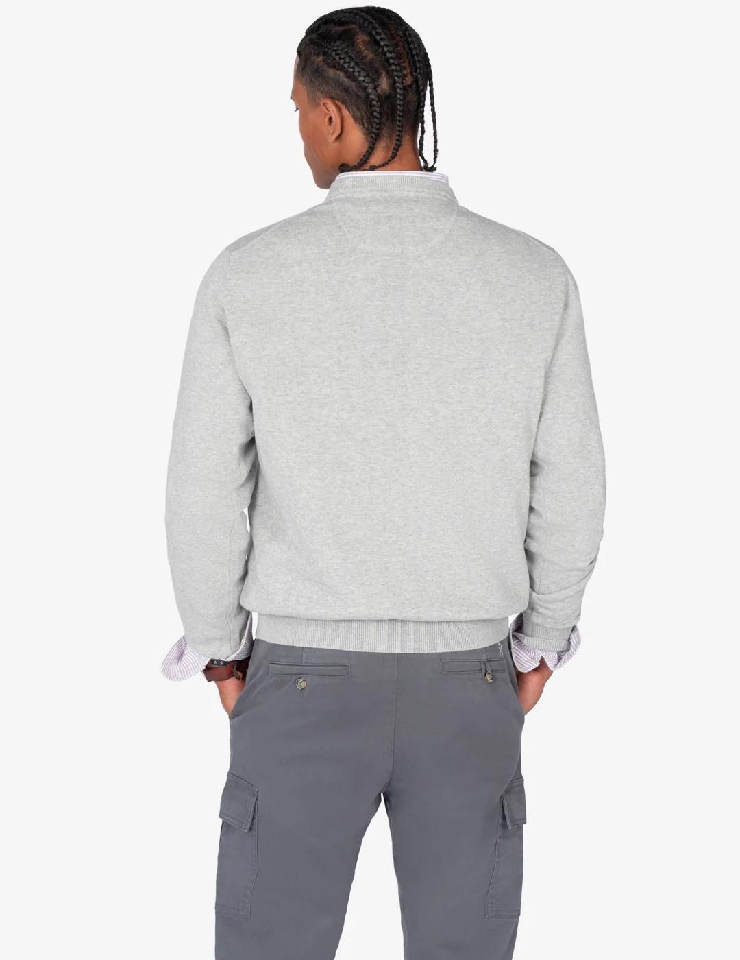 HARPER JERSEY GRIS CUELLO REDONDO