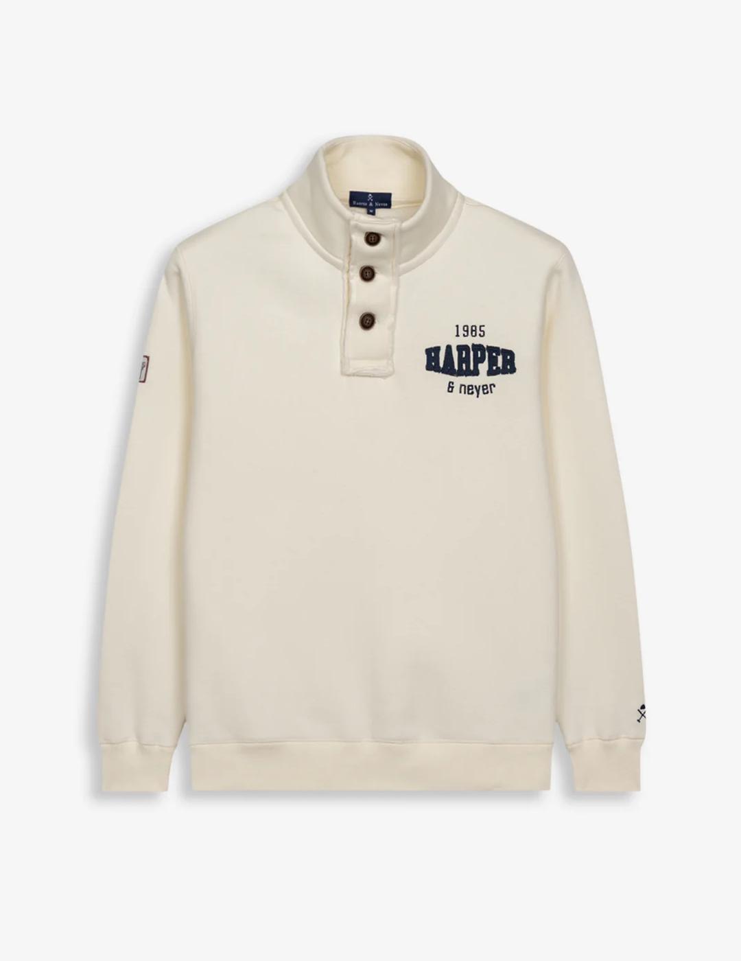 HARPER SUDADERA ZIP RAVENS RAW